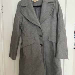Michael Kors Women's Gray Wool Coat